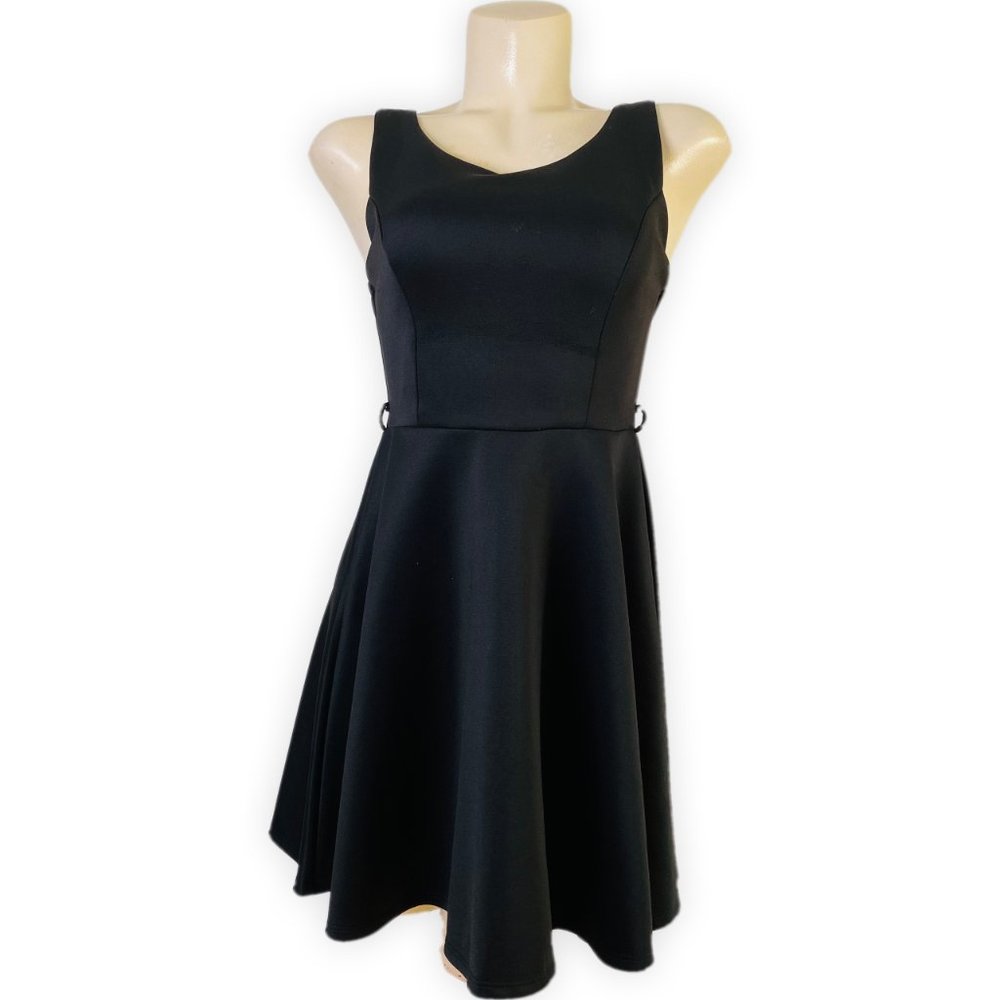 Fit and Flare Black Dress Size S